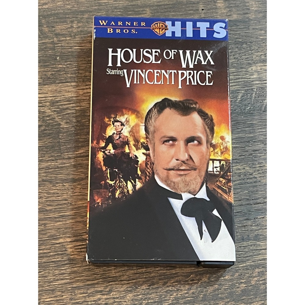 House of Wax VHS Vincent Price Warner Bros Hits 1953 Horror Movie Vintage Tape